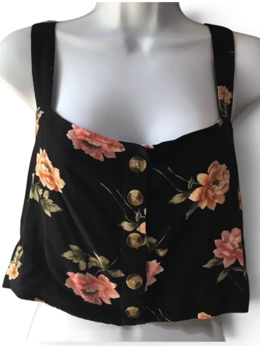 AE American Eagle Cute Floral Crop Tank NWT